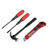 Набор инструментов LOM, молоток, 2 отвертки, нож, 4 предмета