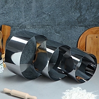 Набор форм для выпечки и выкладки "Круг", 30 х 30 х 14 см, 3 шт.