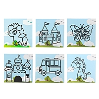 Аппликация "Веселье " подставка, стразы, МИКС