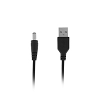 Кабель универсальный LuazON, разъем 5.5 - USB, 1 м, чёрный