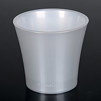 Кашпо 0,6 л "Арте", цвет жемчуг-белый