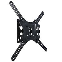 Кронштейн LuazON, для ТВ, наклонно-поворотный, 14-55", до 35 кг, чёрный