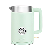 Чайник электрический Kitfort KT-659-2, 2200 Вт, 1.7 л, встроенный термометр, зелёный