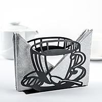 Салфетница "Кофе", цвет чёрный