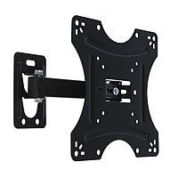 Кронштейн LuazON, для ТВ, наклонно-поворотный, от стены 60-200мм, 14-42", до 30кг, чёрный