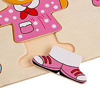 Игрушка развивающая «Переодень мишку» 3,5 × 26,5 × 13,5 см, 54 детали