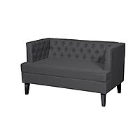 Диван «Фьюджи», ткань китон рогожка, опоры массив венге, цвет графит