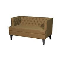 Диван «Фьюджи», ткань китон рогожка, опоры массив венге, цвет охра