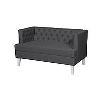 Диван «Фьюджи», ткань китон рогожка, опоры массив белый, цвет графит