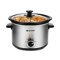 Медленноварка Kitfort KT-206, 160 Вт, 2.5 л, 3 режима, серебристая