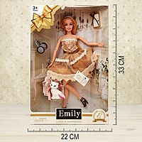 Кукла-модель «Эмели» в платье, с аксессуарами