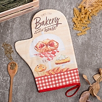 Варежка-прихватка "Bakerg house" 20х28см,саржа, 100% х/л, ватин 250г/м2