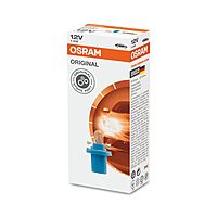 Лампа автомобильная Osram Blue, BAX, 12В, 1.2 Вт, (B8,5d/1,5), 2721MFX 10 шт.