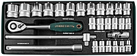 Набор головок торцевых Jonnesway S04H4728S 28 предметов