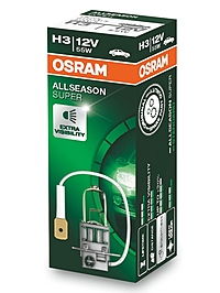 Лампа Osram AllSeason Super H3 12V 55W PK22s 64151ALS