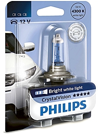 Лампа Philips CrystalVision H4 12V 60/55W P43t-38 12342CVB1