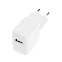 Сетевое зарядное устройство LuazON LCC-97, 1 USB, 2.1 А, 10 Вт, кабель microUSB, белое