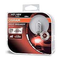 Лампа автомобильная Osram Night Breaker Silver, H7, 12 В, 55 Вт, + 100%, набор 2 шт 64210NBS-HCB