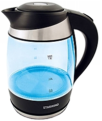 Чайник электрический Starwind SKG2218 голубой/черный
