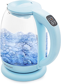 Чайник электрический Kitfort КТ-640-1 голубой