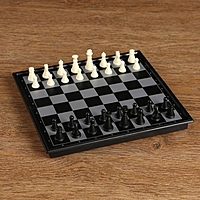 Игра настольная 3 в 1: шахматы, шашки и нарды, магнитное поле 20 × 20 см