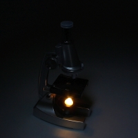 Микроскоп сувенирный "Натуралист" 1200х, ZOOM, набор для исследований, с подсветкой