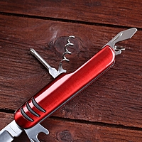 Нож швейцарский "Нейт",  5в1, красный