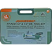 Универсальный набор торцевых головок Jonnesway S04H52477S, 77 предметов