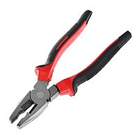 Плоскогубцы комбинированные LOM, шлифованные, двухкомпонентные рукоятки, 200 мм