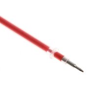 Стержень гелевый красный, 0,5мм, d-3мм, L-128мм, игольчатый пишущий узел
