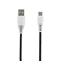 Кабель LuazON, Type-C - USB, 1 А, 1 м, черный