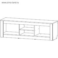Тумба под ТВ «Ривьера», 438×1601×508 мм, цвет анкор светлый