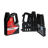 Набор инструментов TUNDRA, подарочный пластиковый кейс "Канистра", 21 предмет