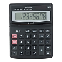 Калькулятор настольный 08-разрядный SDC-878V двойное питание
