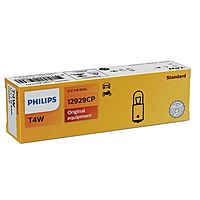 Лампа автомобильная Philips, T4W, 12 В, 4 Вт, (BA9s), 12929CP