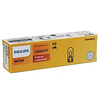 Лампа автомобильная Philips, W5W, 12 В, 5 Вт, (W2,1x9,5d), 12961CP