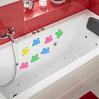 Мини-коврики для ванны "Краб", 6 шт, цвет МИКС