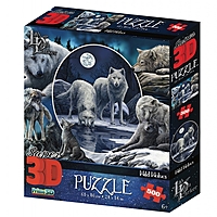 Пазл 3D Коллаж Волки 500 элементов