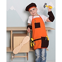 Костюм детский «Мастер», фартук, шапка, нарукавники, 3-7 лет