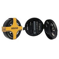 Набор инструментов TUNDRA, подарочный пластиковый кейс "Колесо", 29 предметов