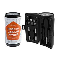 Набор инструментов TUNDRA, подарочный пластиковый кейс "Банка", 13 предметов