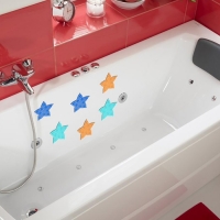 Мини-коврики для ванны "Звезда", 6 шт, цвет МИКС