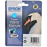 Картридж струйный Epson C13T11124A10 голубой для Epson R270/290/RX590