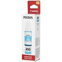 Картридж струйный Canon GI-490C 0664C001 голубой для Canon Pixma G1400/2400/3400 (70мл)