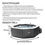 Бассейн SPA Jet and Bubble Deluxe Set 201x71см 28458 INTEX