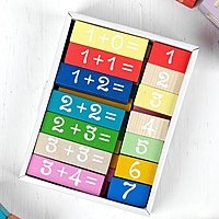 Логический набор  "Решаем" 36 дет. примеры   1-86