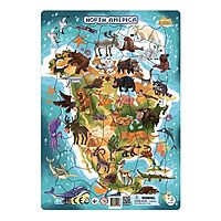 Пазл-рамка Северная Америка 53 элемента
