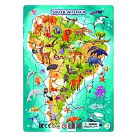Пазл в рамке «Южная Америка», 53 элемента