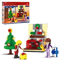 Конструктор «Рождество. Гостиная», 158 деталей