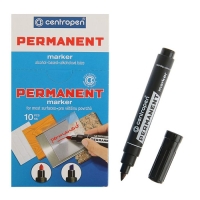 Маркер перманентный скошенный 4.6-1.0 мм Centropen 8576 чёрный